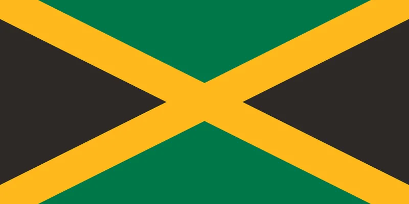 Bandeira da Jamaica PNG fundo transparente - Jamaica Flag transparent background PNG
