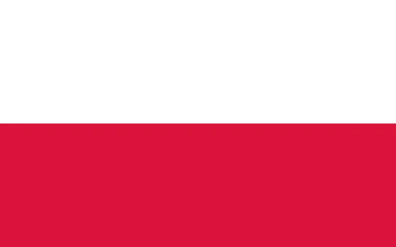 Bandeira da Polônia PNG fundo sólido - Poland Flag solid background PNG