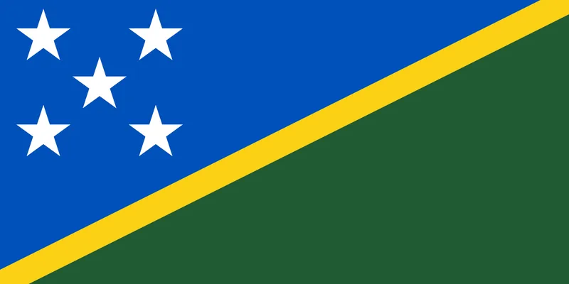 Bandeira das Ilhas Salomão - Flag of Solomon Islands