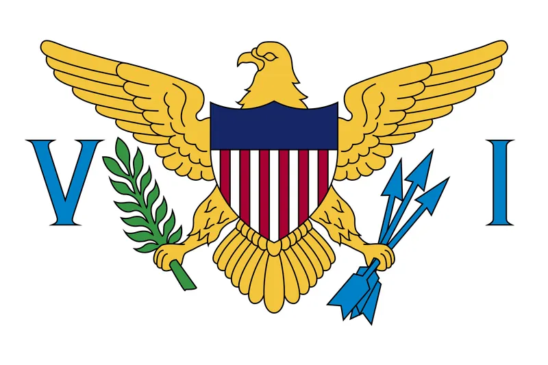 Bandeira das Ilhas Virgens Americanas - Flag of the U.S. Virgin Islands