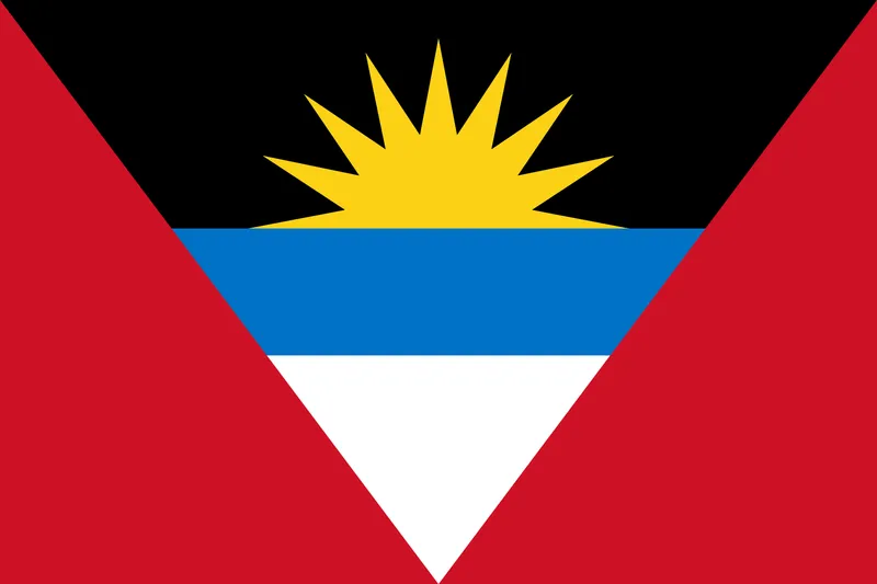 Bandeira de Antígua e Barbuda PNG fundo transparente