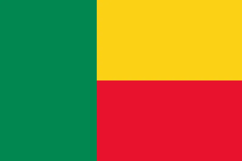 Bandeira de Benin PNG fundo transparente