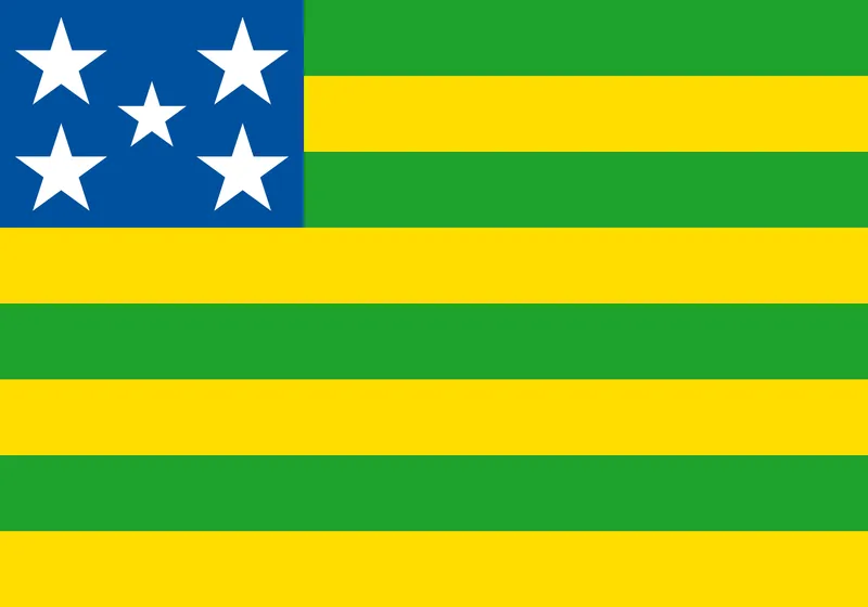 Bandeira de Goiás PNG - Goiás flag PNG