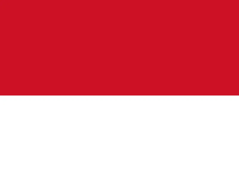 Bandeira de Mônaco e Indonésia PNG fundo transparente - Monaco and Indonesia flag transparent background PNG