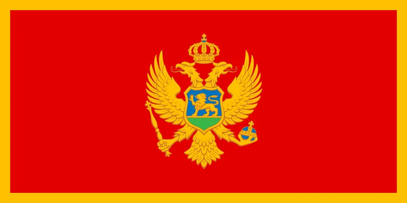 Bandeira de Montenegro PNG com fundo transparente - Montenegro Flag transparent background PNG
