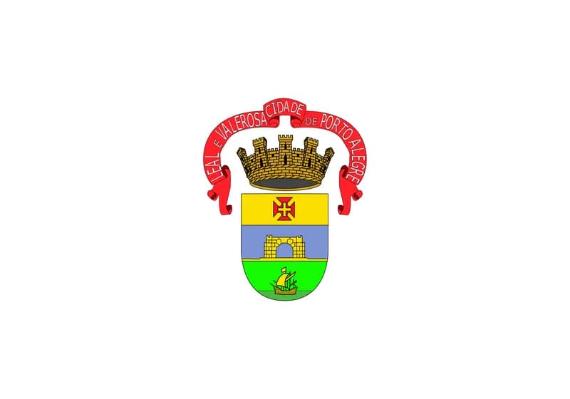Bandeira de Porto Alegre PNG fundo transparente - Flag of Porto Alegre transparent background PNG