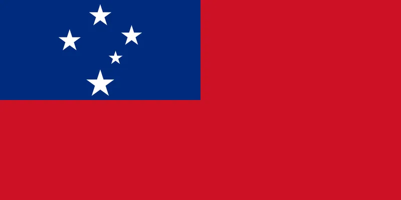 Bandeira de Samoa em PNG com fundo transparente - Flag of Samoa transparent background PNG