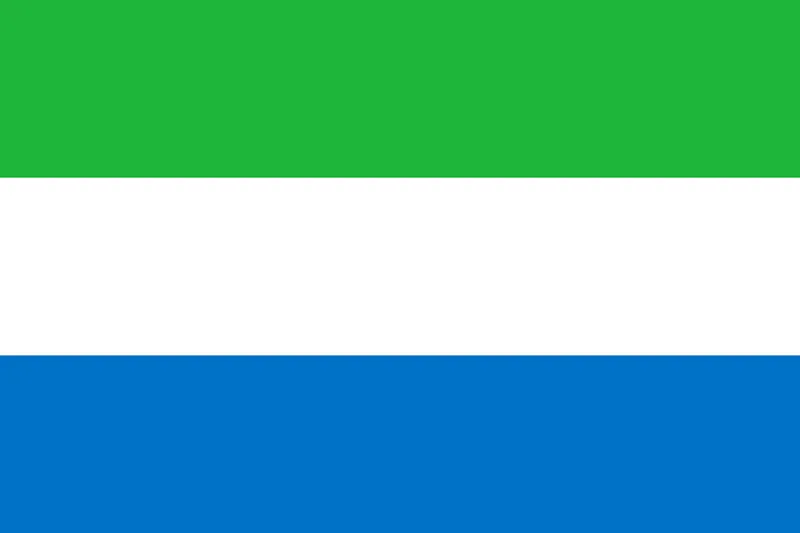 Bandeira de Serra Leoa PNG fundo transparente - Sierra Leone flag transparent background PNG