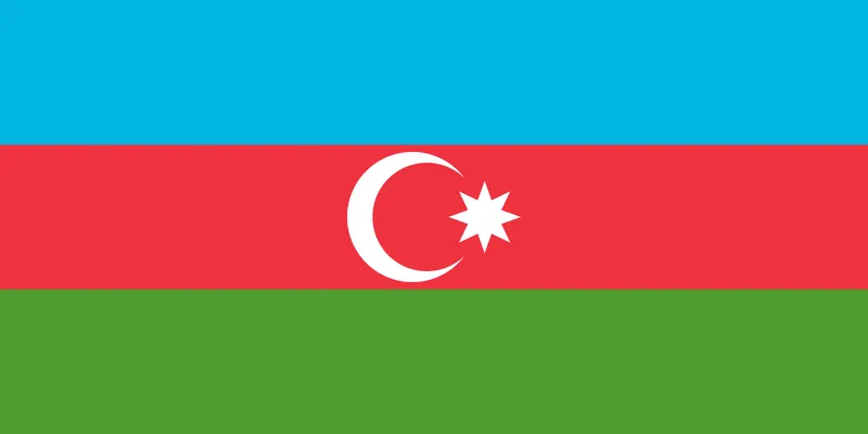 Bandeira do Azerbaijão PNG fundo transparente