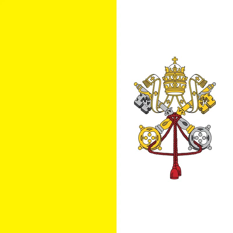 Bandeira do Vaticano PNG fundo transparente - Vatican City Flag transparent background PNG