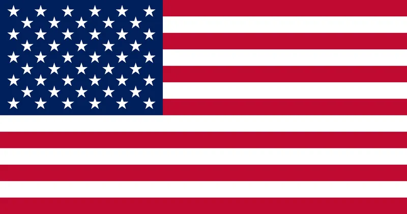 Bandeira dos Estados Unidos da América em PNG - United States of America flag PNG