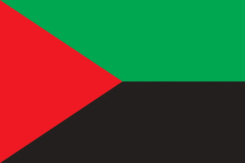Bandeira Pan-Africana de Unidade e Solidariedade PNG - Pan-African Unity Flag transparent background PNG