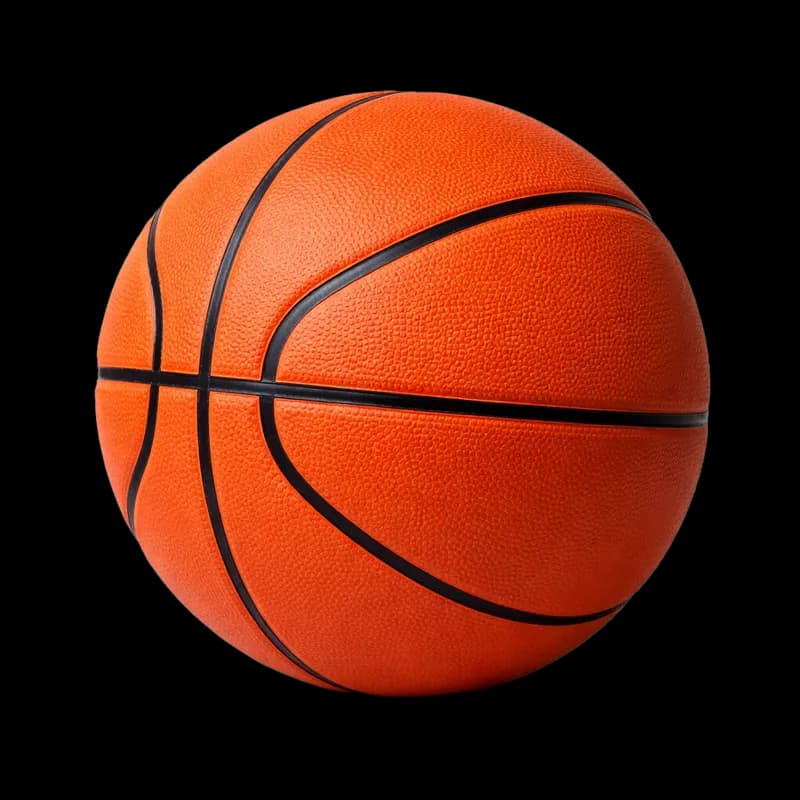 Bola de Basquete Laranja Clássica PNG fundo transparente