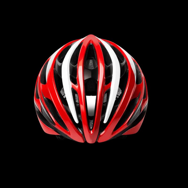 Capacete de Ciclismo Esportivo Vermelho e Branco PNG fundo transparente - Helmet Cycling Sport Red White transparent bac
