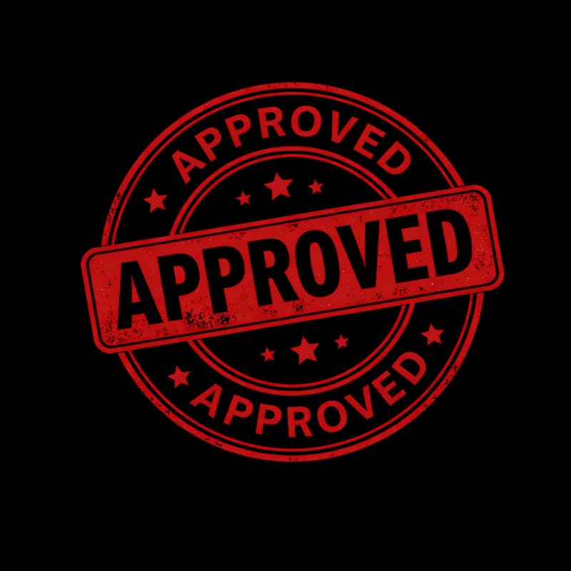 Carimbo Vermelho Aprovado Grunge PNG fundo transparente - Stamp Red Approved Grunge transparent background PNG