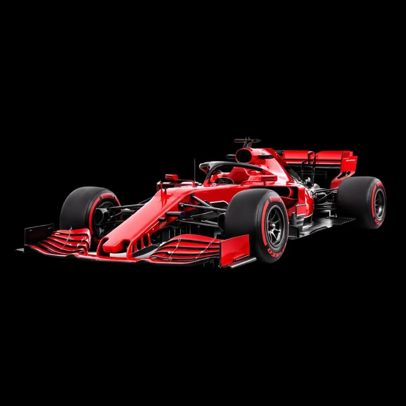 Carro de Fórmula 1 Vermelho Moderno PNG fundo transparente - Car Formula 1 Red Modern transparent background PNG