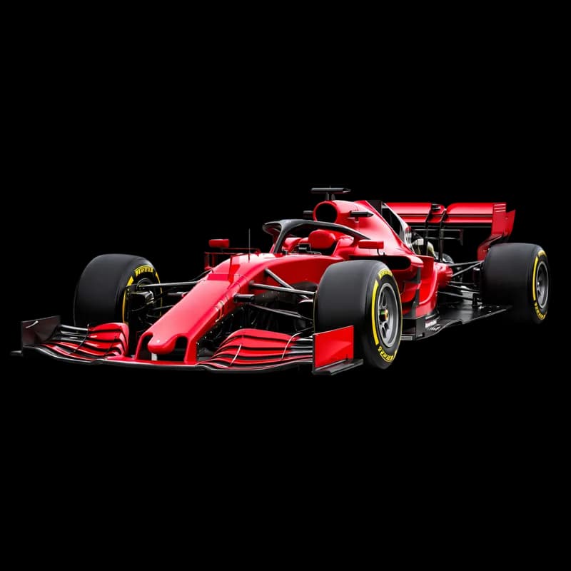 Carro de Fórmula 1 Vermelho PNG fundo transparente - Car Formula 1 Red transparent background PNG