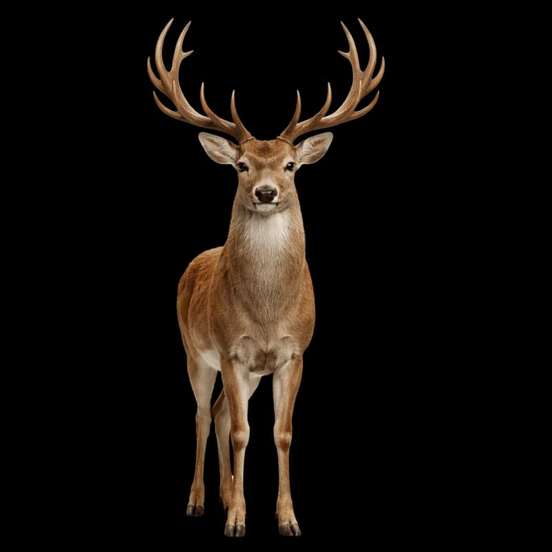 Cervo Majestoso com Chifres Imponentes PNG fundo transparente - Deer Majestic Horns Imponentes transparent background PN