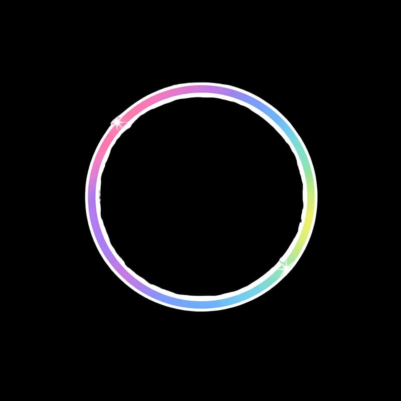 Círculo Gradiente Brilhante PNG fundo transparente - Sparkling Gradient Circle transparent background PNG
