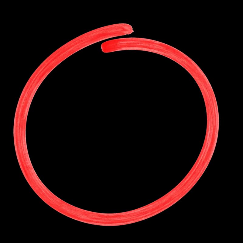 Círculo Vermelho Feito à Mão PNG - Hand Drawn Red Circle PNG
