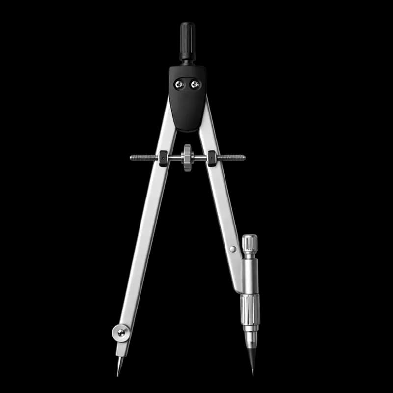 Compasso de Desenho Metálico para Geometria PNG fundo transparente - Drawing compass Desenho Metálico Geometria transpar