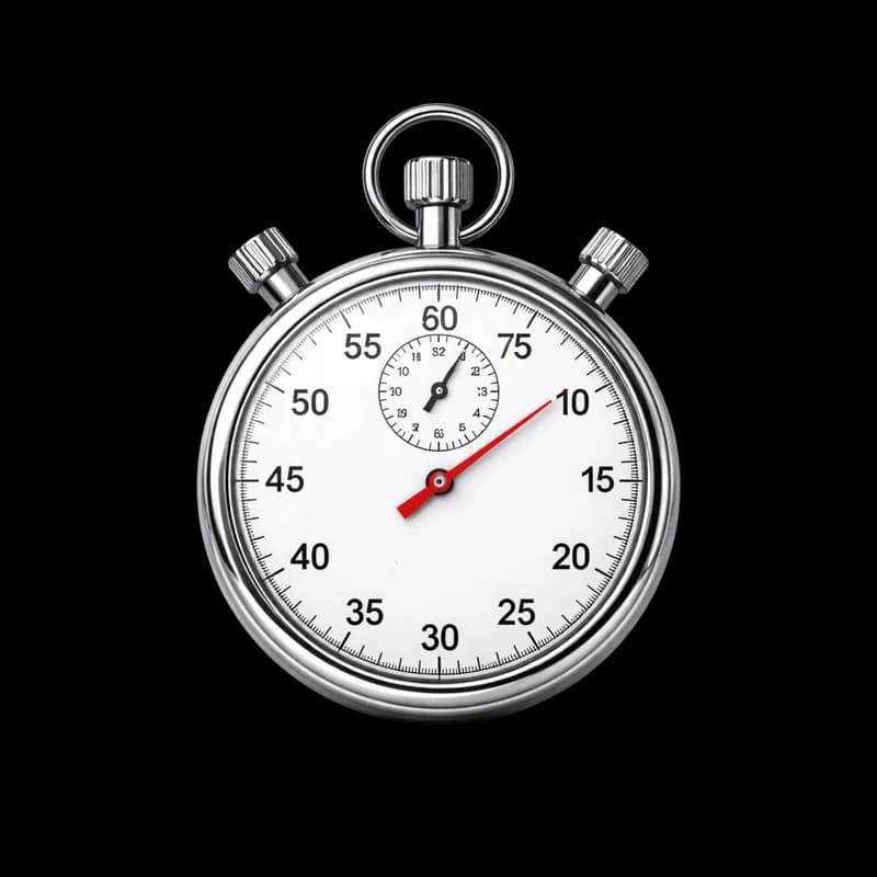 Cronômetro Analógico Clássico em Fundo Preto PNG fundo transparente - Stopwatch Analógico Classic Black transparent back