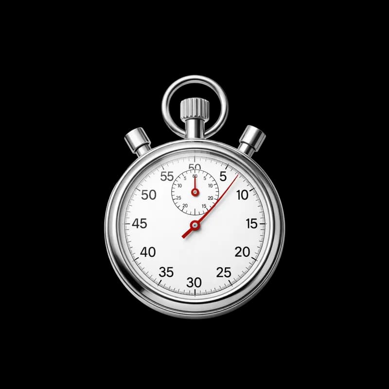 Cronômetro de Prata: Medindo o Tempo com Precisão PNG fundo transparente - Stopwatch Silver Medindo Tempo Precisão trans