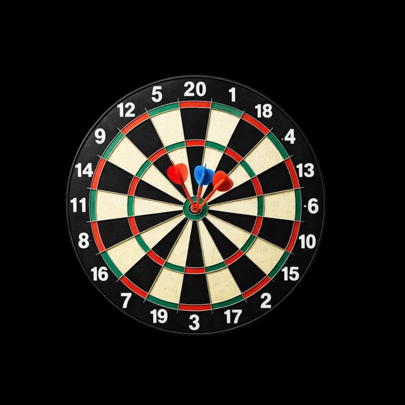 Dardos: Três Acertos no Centro do Alvo PNG fundo transparente - Darts Três Acertos Center Target transparent background
