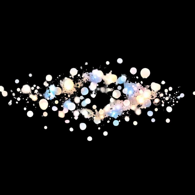 Efeito de Luzes Bokeh Coloridas Abstratas PNG fundo transparente