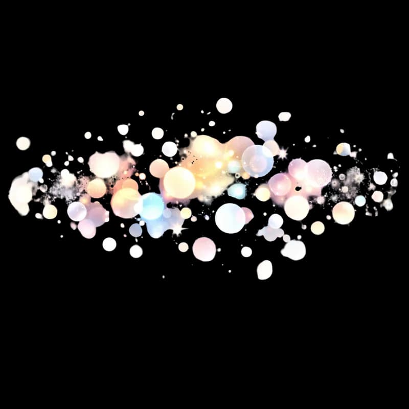 Efeito de Luzes Bokeh Coloridas e Brilhantes PNG fundo transparente