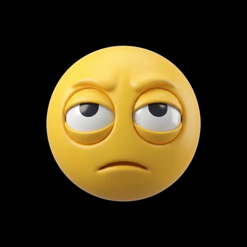 Emoji de Olhos Revirados - Expressão de Tédio PNG fundo transparente - Emoji Olhos Revirados Expressão Tédio transparent
