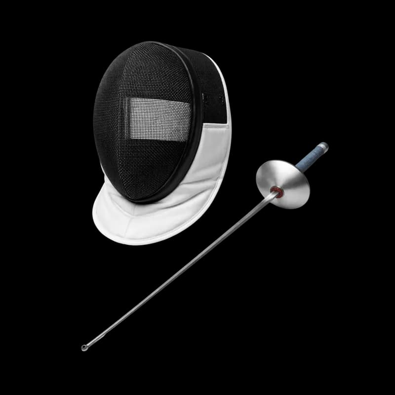Equipamento de Esgrima: Máscara e Florete PNG fundo transparente - Equipamento Fencing Mask Florete transparent backgrou