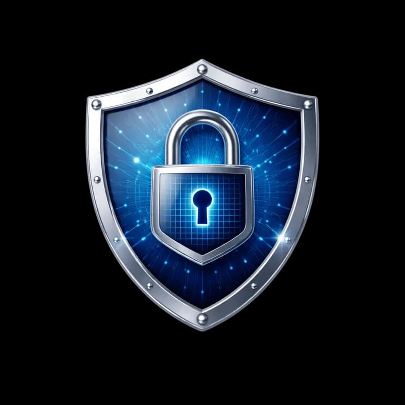 Escudo Digital com Cadeado - Segurança Cibernética PNG fundo transparente - Escudo Digital Padlock Security Cyber transp
