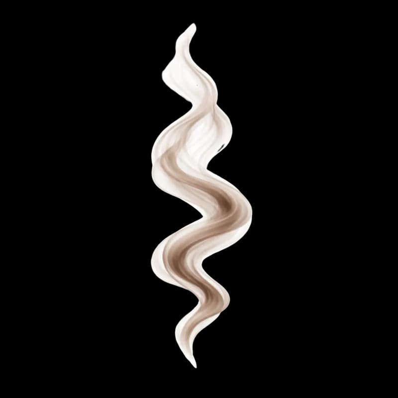 Fumaça marrom ondulada PNG fundo transparente - Wavy brown smoke transparent background PNG