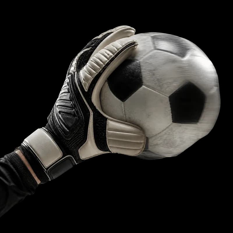 Goleiro pegando bola de futebol PNG - Goalkeeper catching soccer ball PNG transparent background