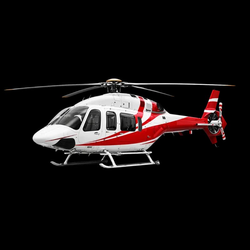 Helicóptero Branco e Vermelho em Fundo Preto PNG fundo transparente - Helicopter White Red Black transparent background