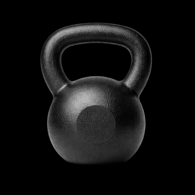 Kettlebell Preto de Ferro Fundido para Treino PNG fundo transparente - Kettlebell Black Ferro Fundido Workout transparen