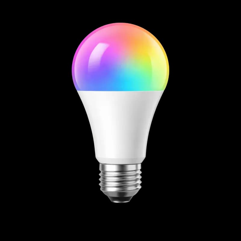 Lâmpada Inteligente LED RGB com Cores Vibrantes PNG fundo transparente - Lightbulb Smart Led Rgb Colors Vibrant transpar