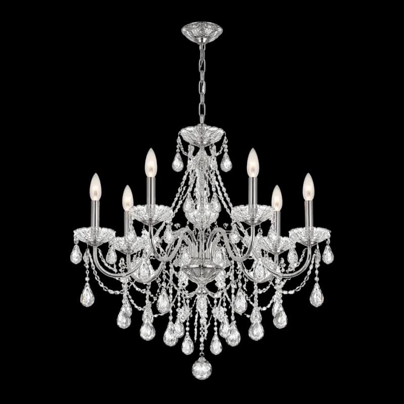 Lustre de Cristal Clássico com 8 Lâmpadas PNG fundo transparente - Chandelier Cristal Classic 8 Lâmpadas transparent bac