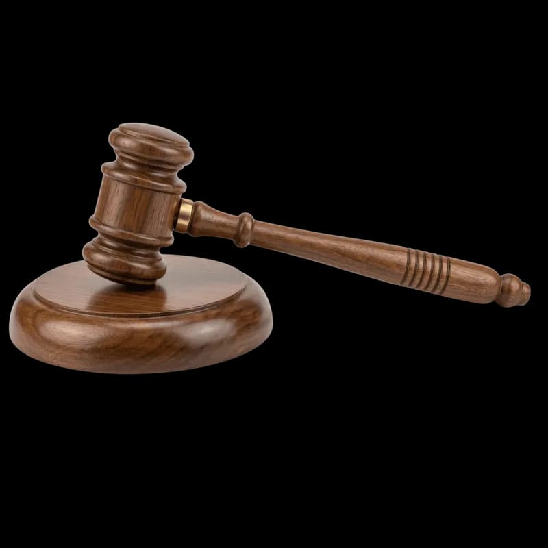 Martelo de Juiz e Base de Madeira PNG fundo transparente - Hammer Judge Base Madeira transparent background PNG