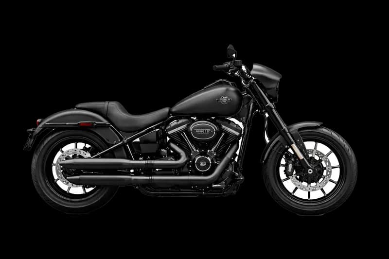 Motocicleta Harley-Davidson Low Rider S Preta PNG fundo transparente