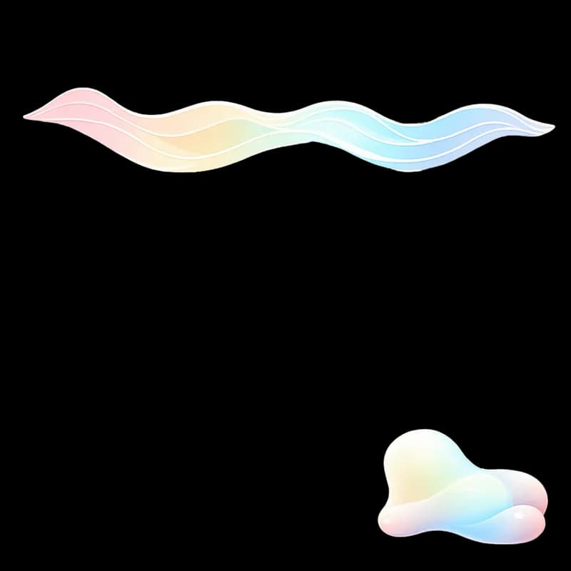 Onda abstrata colorida e formas fluidas PNG - Abstract colorful wave and fluid shapes PNG