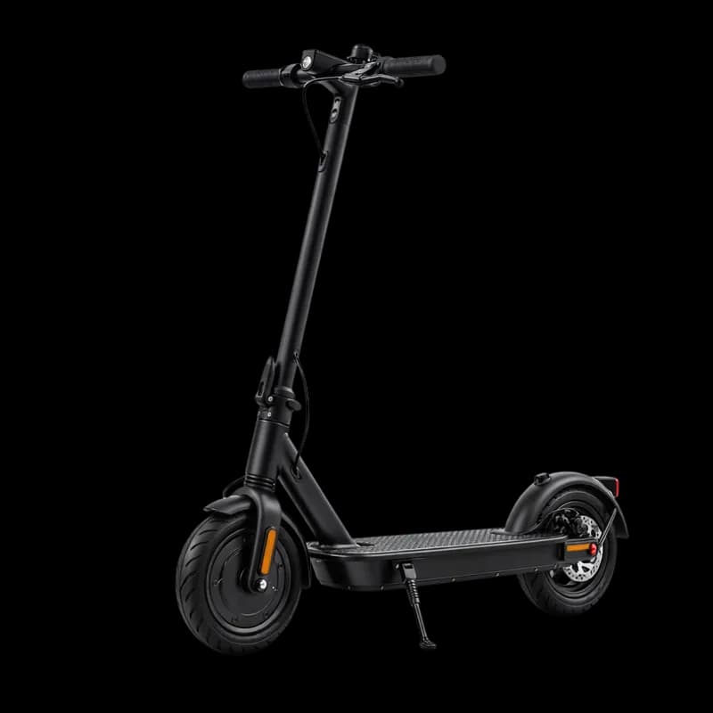 Patinete Elétrico Moderno Preto PNG fundo transparente - Scooter Electric Modern Black transparent background PNG