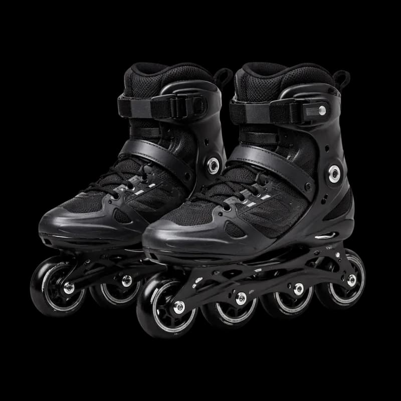 Patins Inline Pretos - Esporte e Lazer PNG fundo transparente - Skates Inline Black Esporte Lazer transparent background
