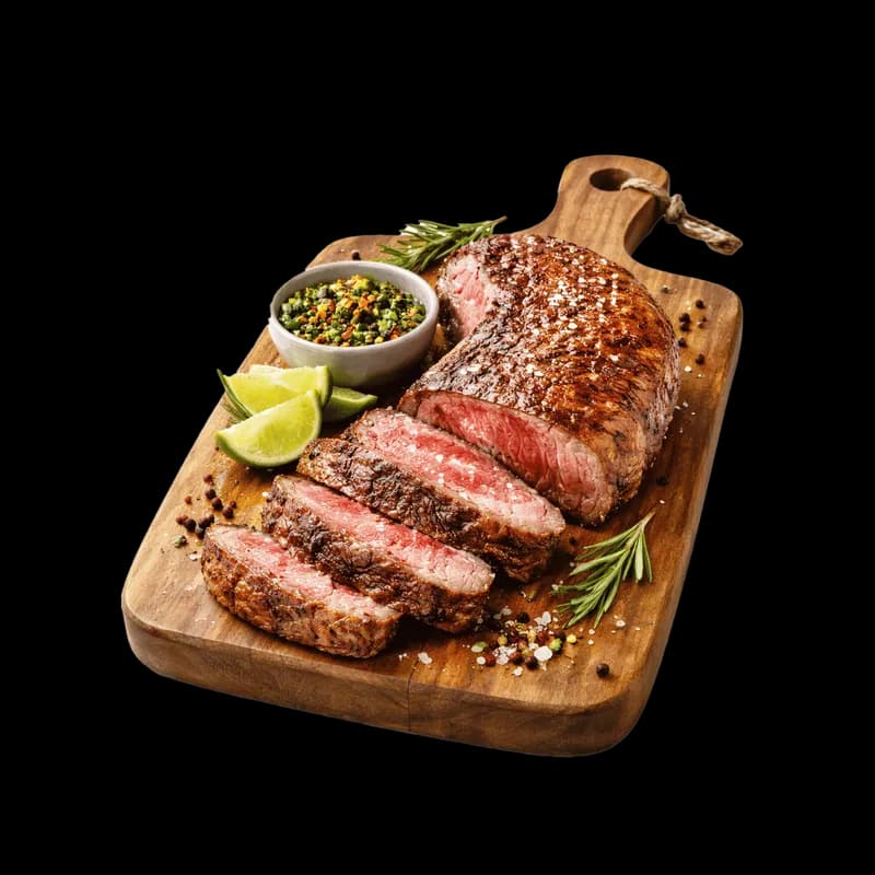 Picanha Fatiada com Chimichurri, Limão e Alecrim PNG fundo transparente - Picanha Fatiada Chimichurri Lemon Rosemary tra