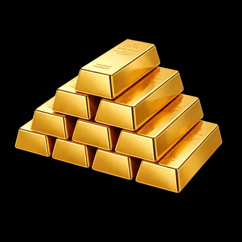 Pilha de Lingotes de Ouro Puro PNG fundo transparente - Stack Gold bars Gold Puro transparent background PNG