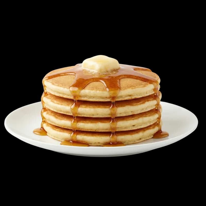 Pilha de Panquecas com Manteiga e Calda Dourada PNG fundo transparente - Stack Pancakes Manteiga Syrup Golden transparen