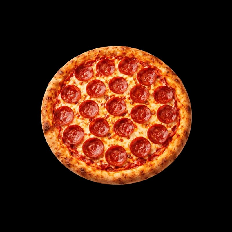 Pizza de Pepperoni Fresca e Saborosa PNG fundo transparente - Pizza Pepperoni Fresh Delicious transparent background PNG