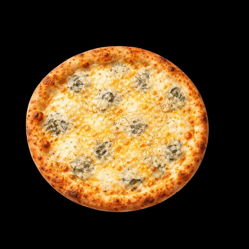 Pizza Sabor Quatro Queijos com Gorgonzola PNG fundo transparente - Pizza Sabor Quatro Queijos Gorgonzola transparent bac