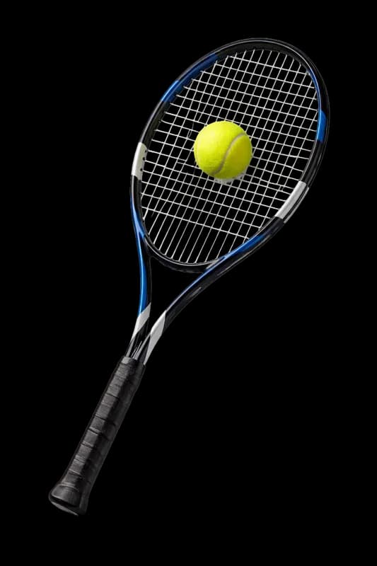 Raquete de Tênis e Bola em Destaque PNG fundo transparente